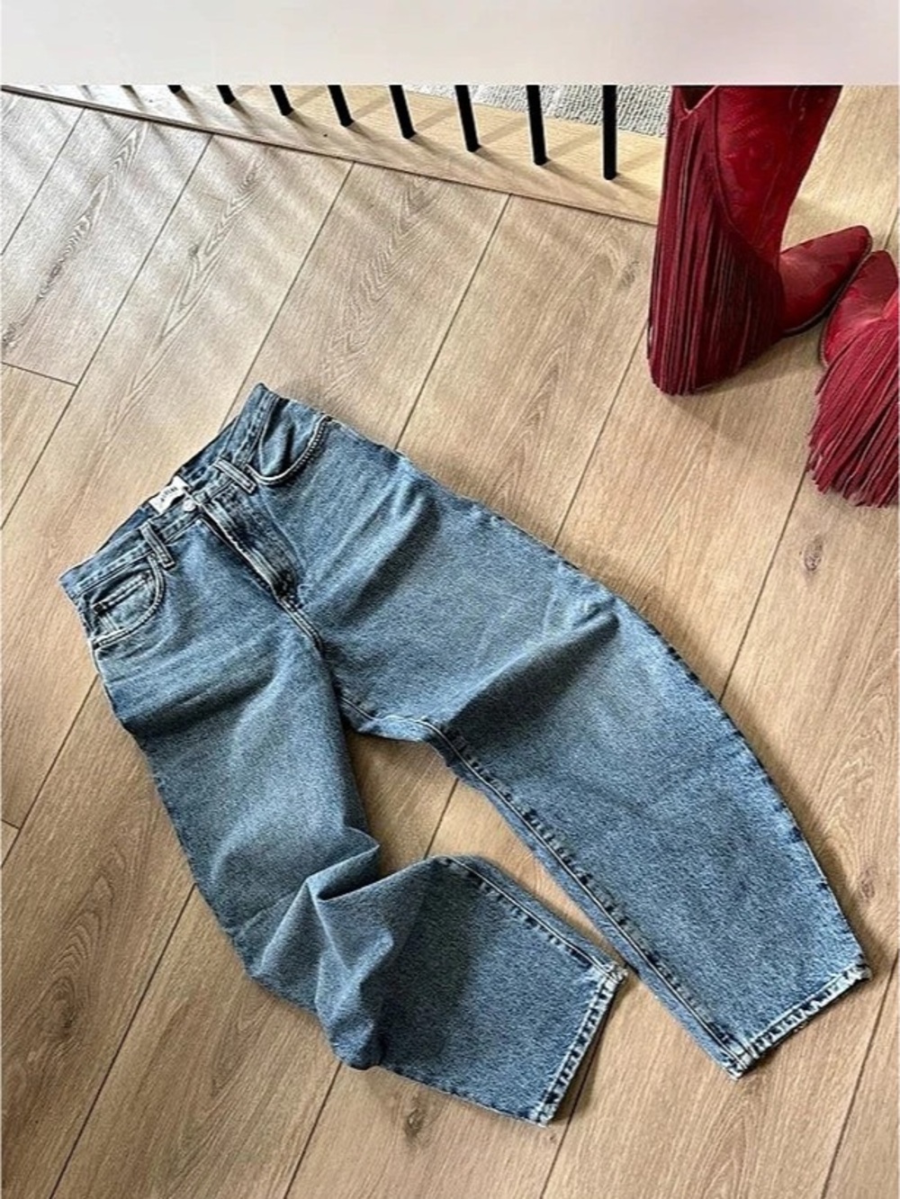 AGOLDE Balloon Ultra High Rise Curved Tapered High Rise Curved Tapered Jeans